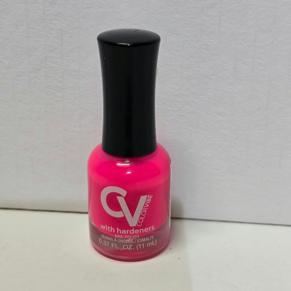 ColorVibe Nail Polish with Hardeners Neon Pink 0.37 fl oz 11 ml Beauty 21